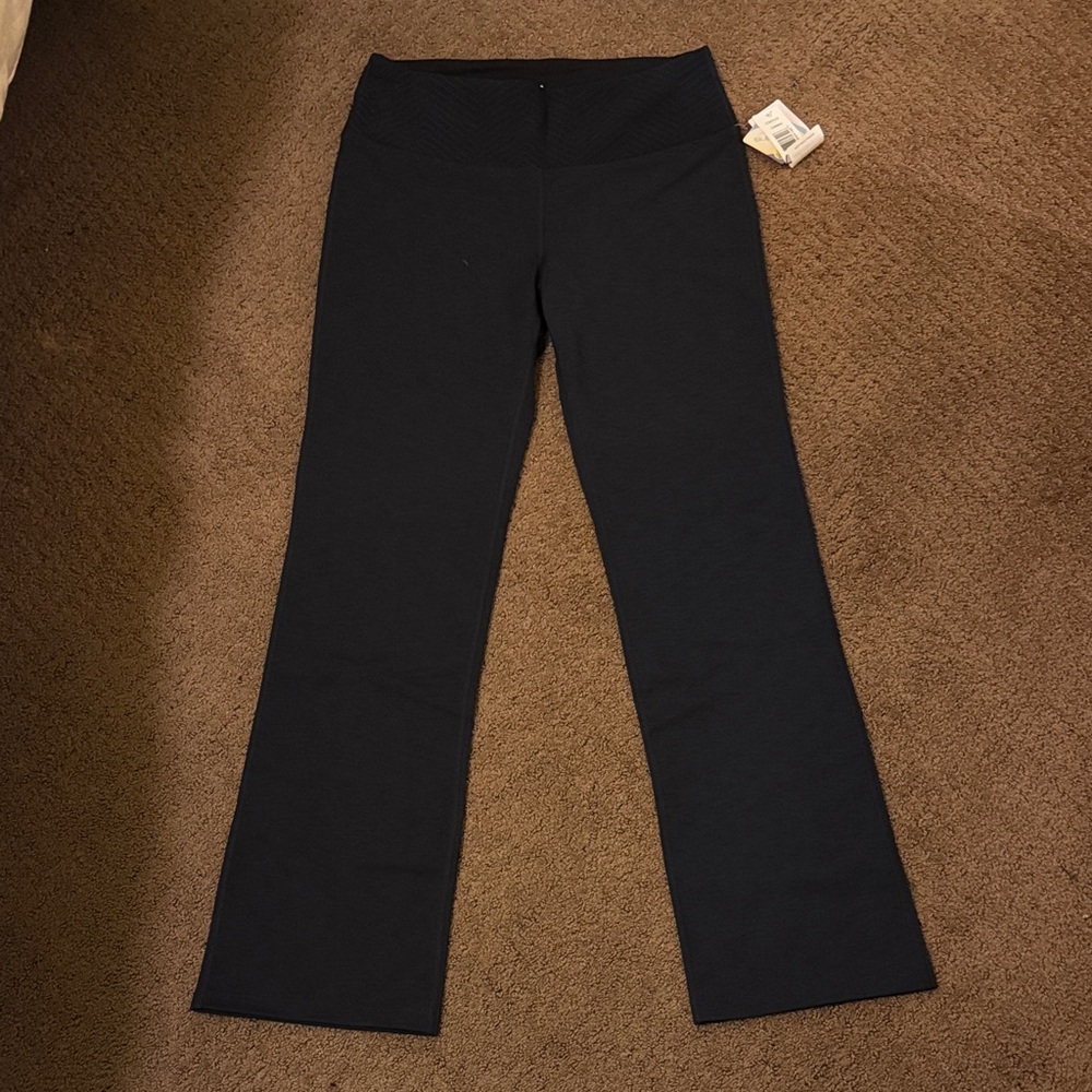 Navy Blue Flared Yoga Pants